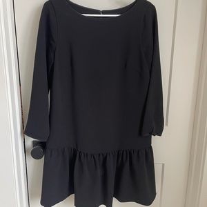 J. Crew Crépe Long Sleeved Mini Dress